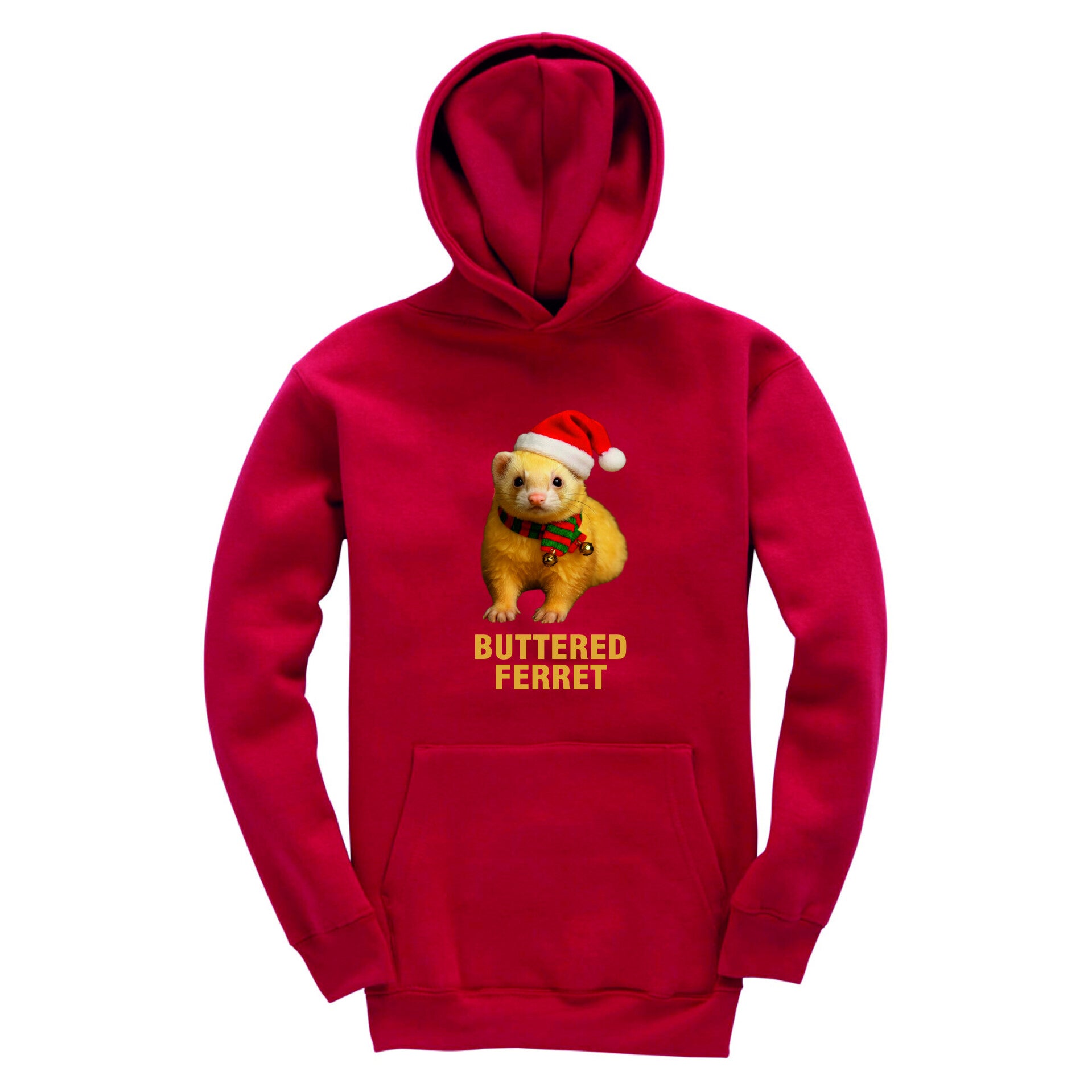 Christmas Ferret Kids Hoodie