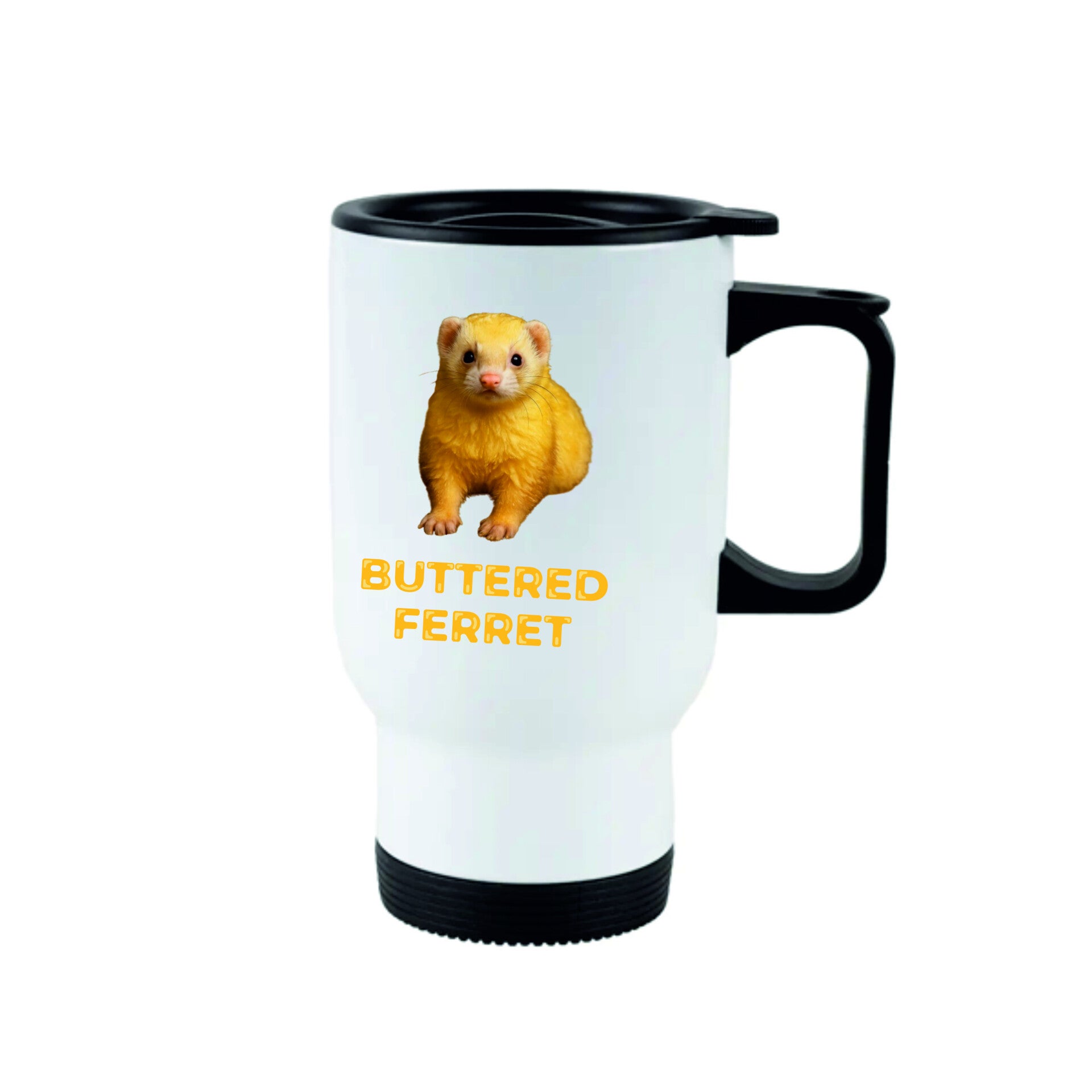V2 Buttered Ferret Travel Mug