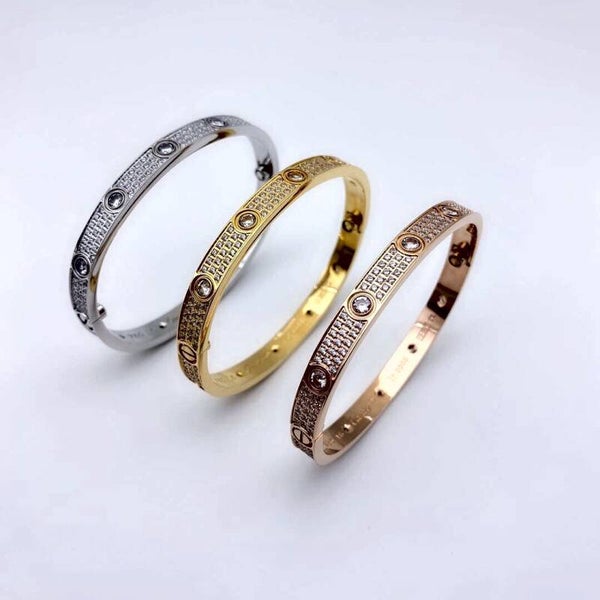 CARTIER Pulsera ancha  (Plateado, Dorado y Oro Rosa)