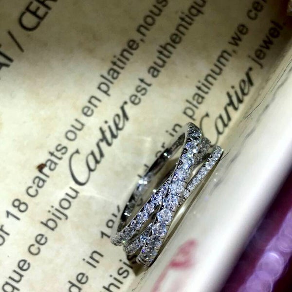 CARTIER Anillo (Plateado, Dorado y Oro Rosa)