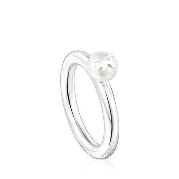 Anillo Icon Pearl de plata y perla