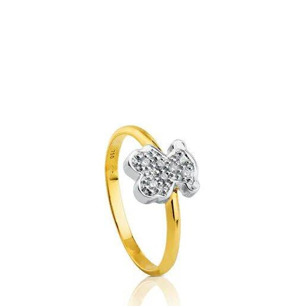 Anillo TOUS Bear enchape Oro