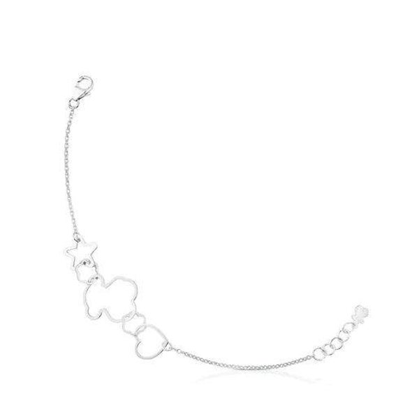 Pulsera Tous de plata New Silueta