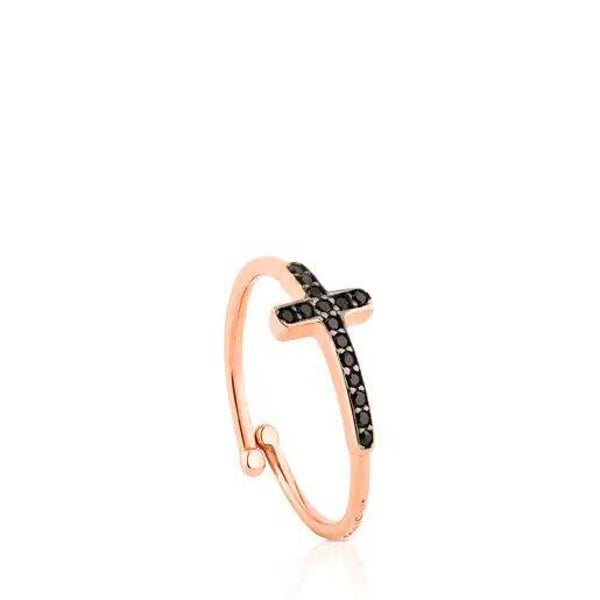 Anillo Motif de Plata Vermeil rosa