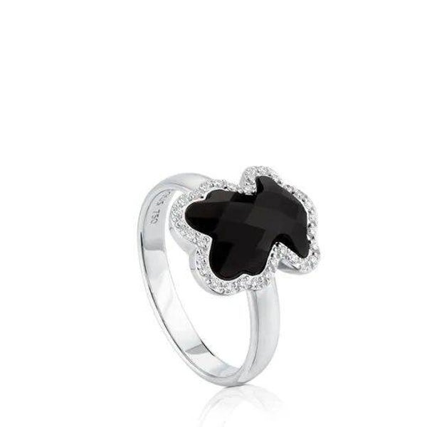 Anillo de enchape  oro blanco TOUS