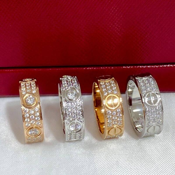 CARTIER Anillo (Plateado, Dorado y Oro Rosa)