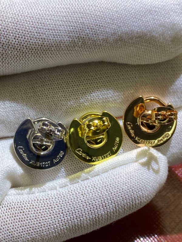 CARTIER Aretes (Plateado, Dorado y Oro Rosa)