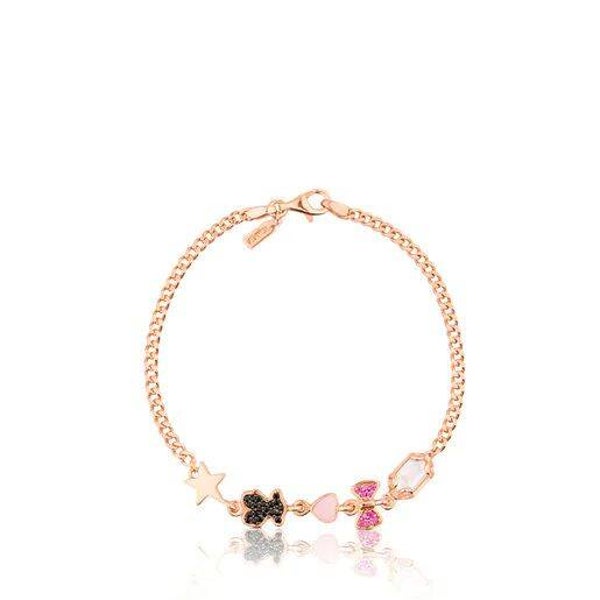Pulsera Join de Plata Vermeil rosa