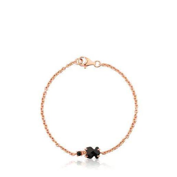 Pulsera de plata vermeil rosa Erma