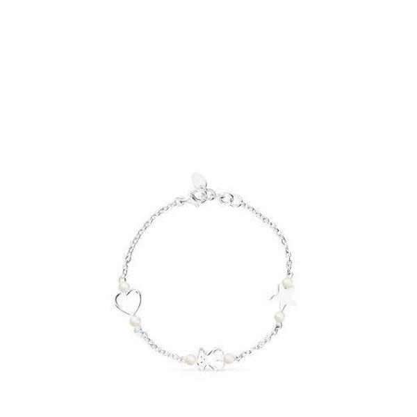 Pulsera Tous de plata y perlas  Real Sisy
