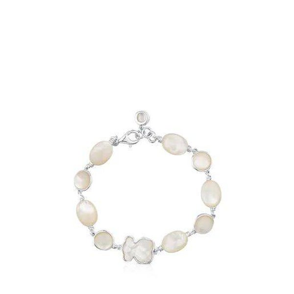 Pulsera de plata con nácar New Color