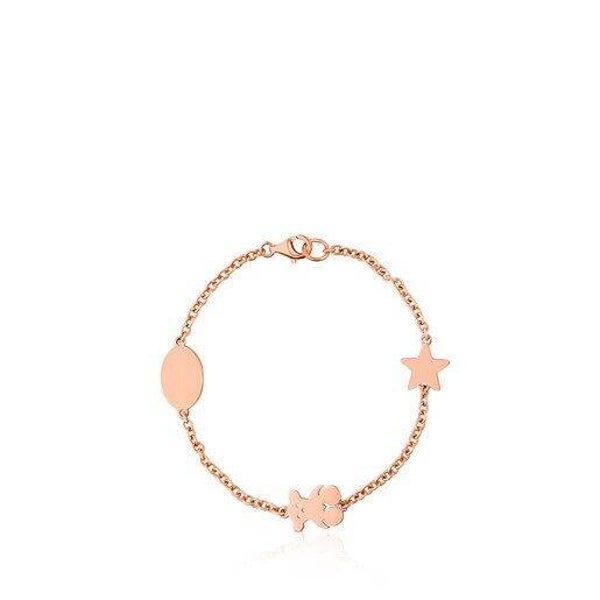 Pulsera  Tous Sweet Dolls de Plata Vermeil rosa