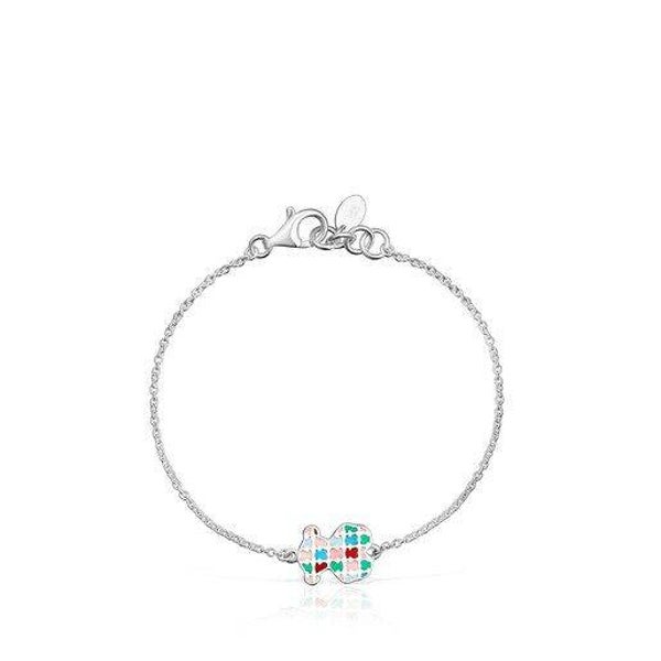 Pulsera Tous Tartan de Plata con Esmalte
