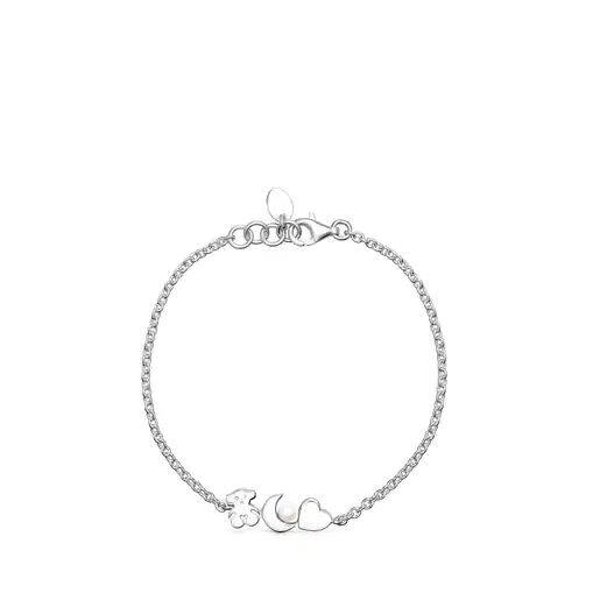 Pulsera de plata con perla Nocturne