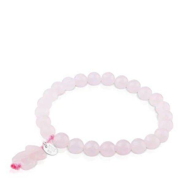 Pulsera de plata y cuarzo rosa TOUS Color