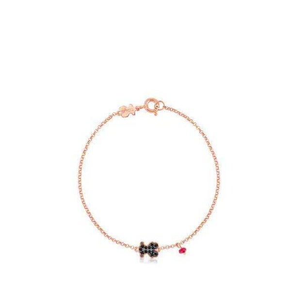 Pulsera Motif de Plata Vermeil rosa