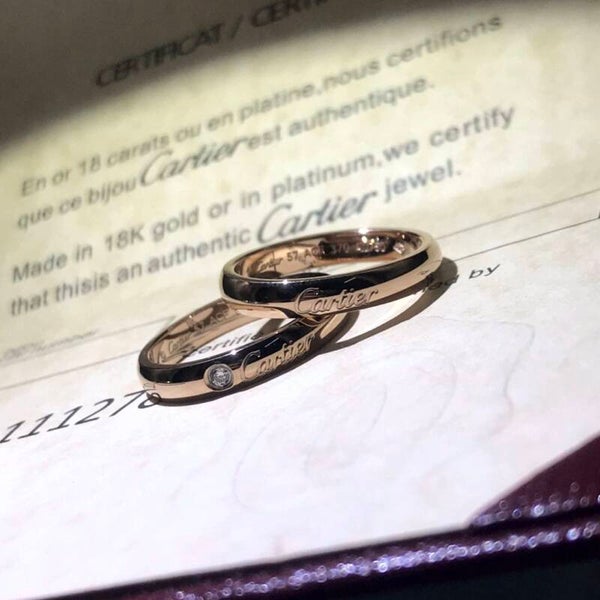 CARTIER Anillo (Plateado, Dorado y Oro Rosa)