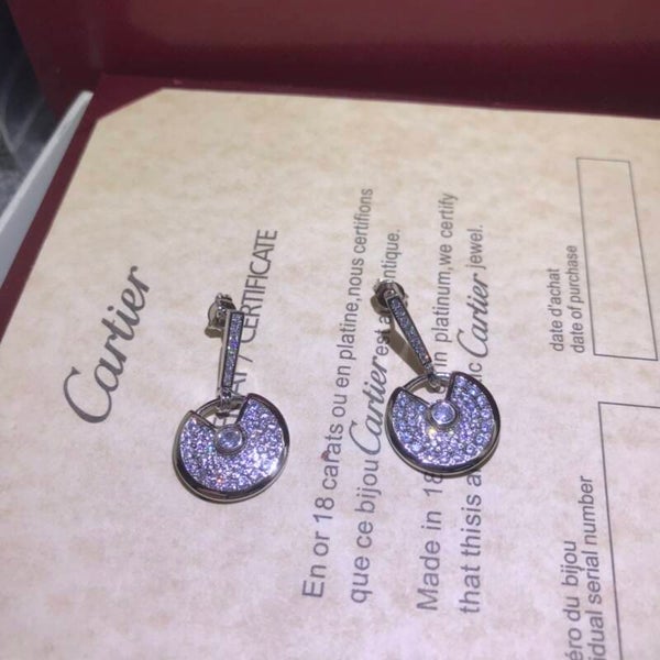 CARTIER Aretes (Plateado, Dorado y Oro Rosa)
