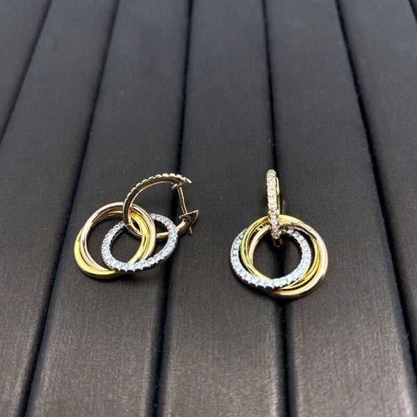 CARTIER Aretes (Plateado, Dorado y Oro Rosa)