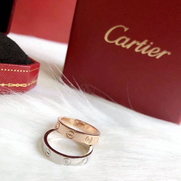 CARTIER Anillo (Plateado, Dorado y Oro Rosa)