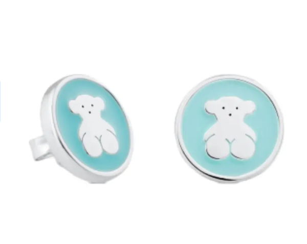 TOUS Pendientes Oso Celeste