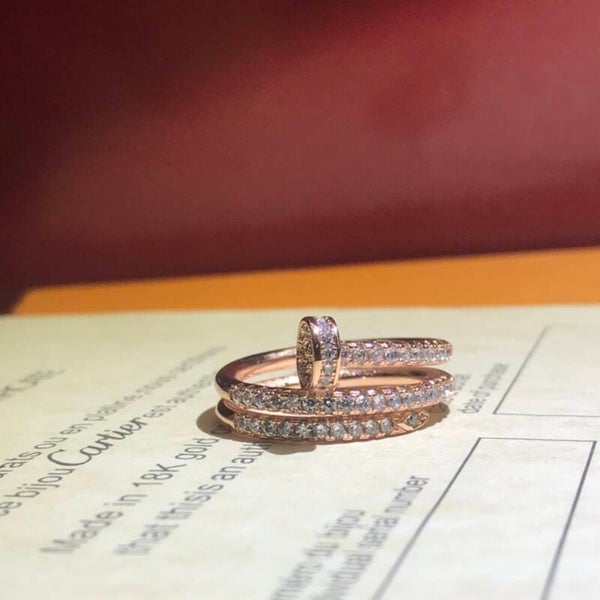 CARTIER Anillo (Plateado, Dorado y Oro Rosa)