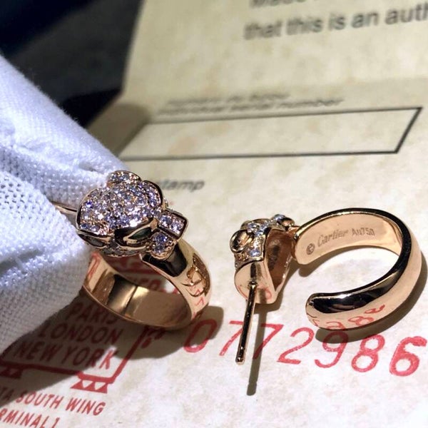 CARTIER Aretes (Plateado, Dorado y Oro Rosa)