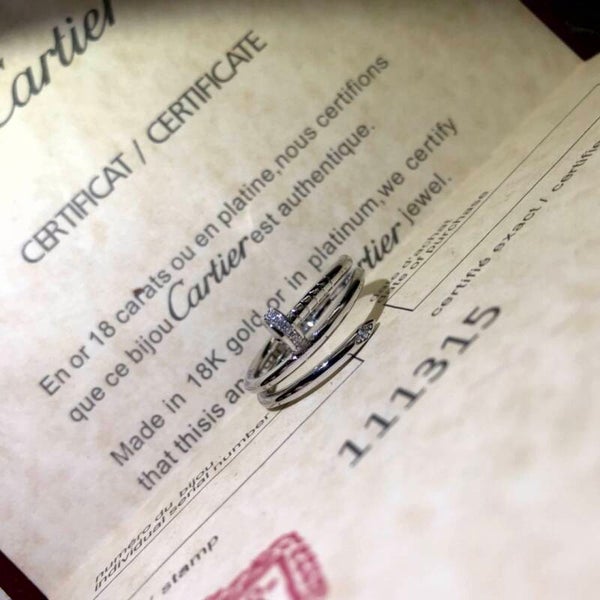 CARTIER Anillo (Plateado, Dorado y Oro Rosa)