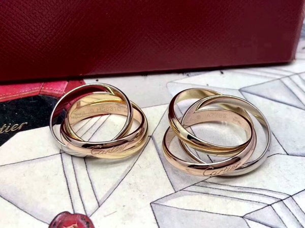 CARTIER Anillo (Plateado, Dorado y Oro Rosa)