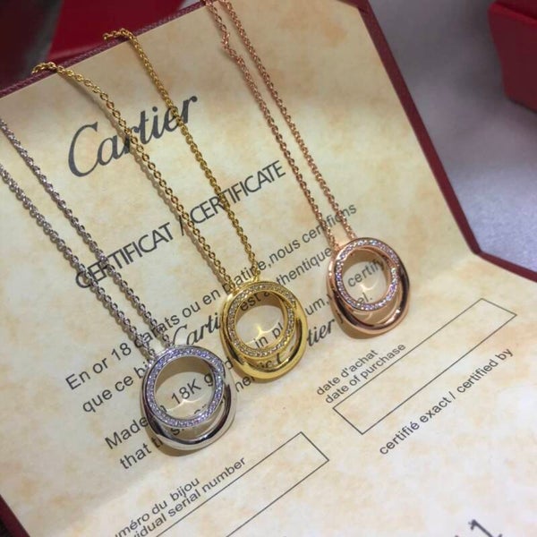 CARTIER Collar (Plateado, Dorado y Oro Rosa)