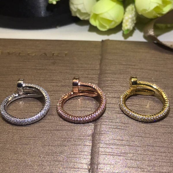CARTIER Anillo (Plateado, Dorado y Oro Rosa)