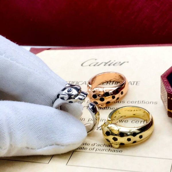 CARTIER Anillo (Plateado, Dorado y Oro Rosa)