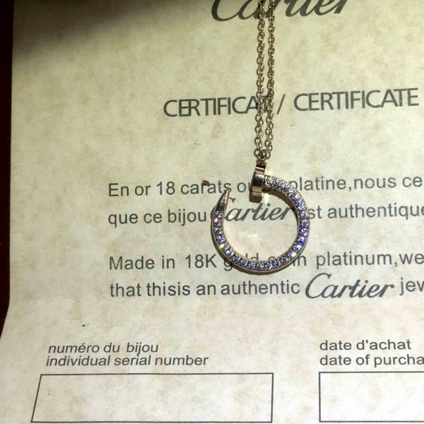 CARTIER Collar (Plateado, Dorado y Oro Rosa)