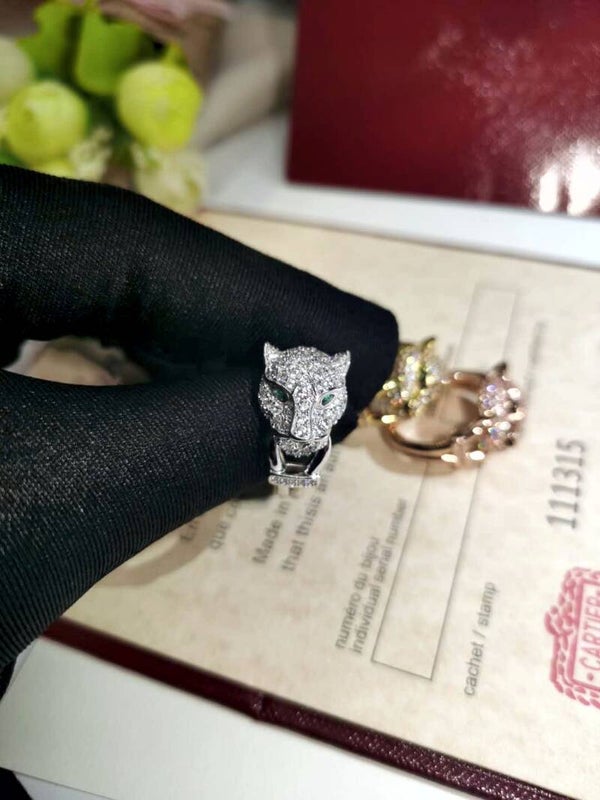 CARTIER Anillo (Plateado, Dorado y Oro Rosa)