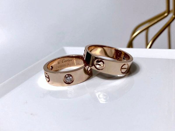 CARTIER Anillo  Ancho  Dorado
