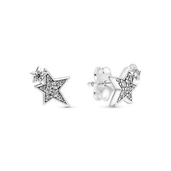 Pendientes de botón en plata de ley Halo Brillante