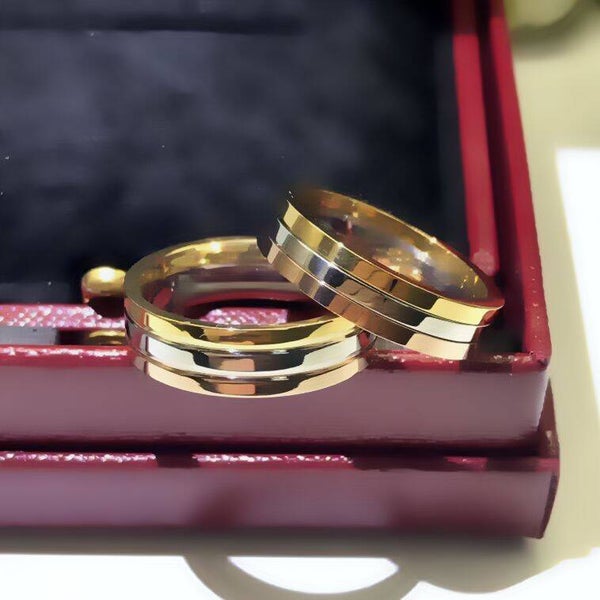 CARTIER Anillo (Plateado, Dorado y Oro Rosa)