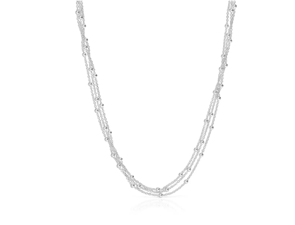 Collar TOUS triple corto de plata Basicos