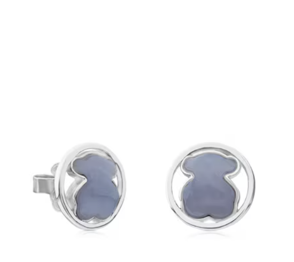 TOUS Pendientes de plata con calcedonia Camille