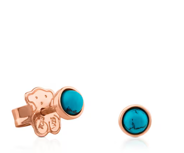 TOUS Super Power con baño de oro rosa 18 kt sobre plata y turquesa