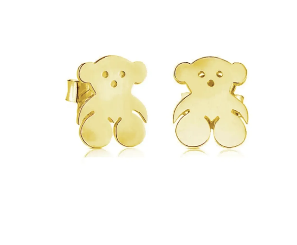 TOUS 1CM Pendientes Oso