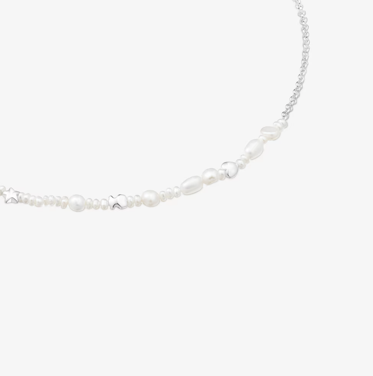 TOUS Collar perlas cultivadas con tres motivos Mini Icons