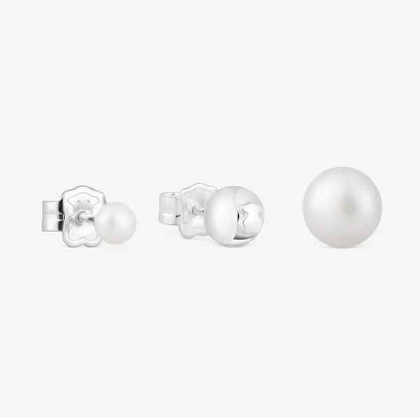 TOUS Pack de tres aretes perlas cultivadas Tsuri