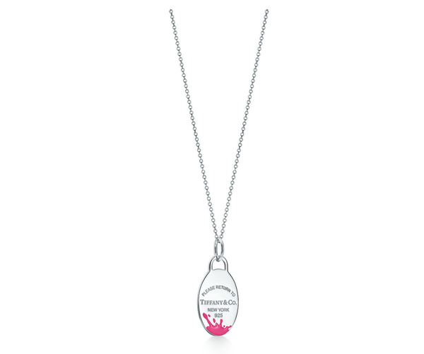Return to Tiffany® Color Splash Oval Tag Charm