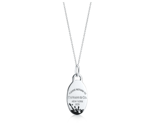 Return to Tiffany® Color Splash Oval Tag Charm
