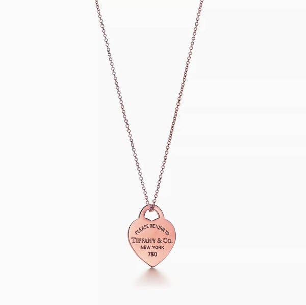Return to Tiffany® Oro Rosa Heart Tag Charm