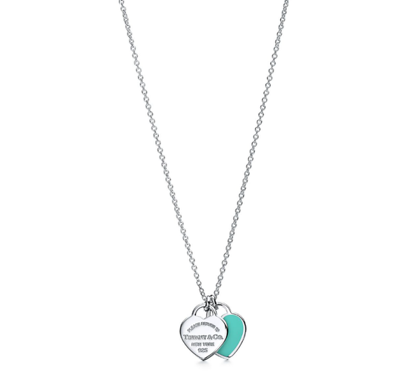 Return to Tiffany® Tiffany Blue® Double Heart Tag Pendant
