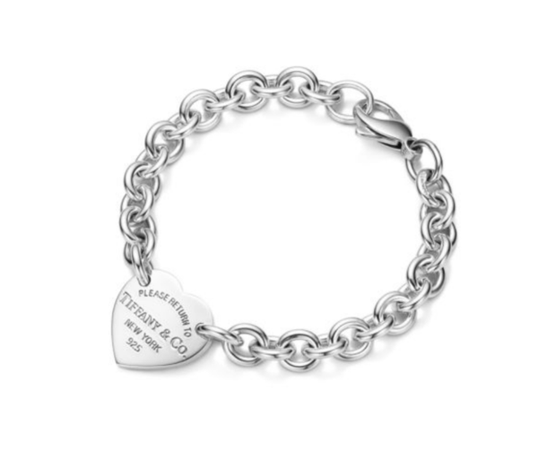 Return to Tiffany™ Brazalete con placa estilo corazón