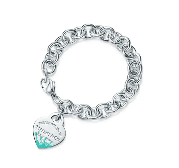 Tiffany & Co. Pulsera con insignia de corazón Color Splash