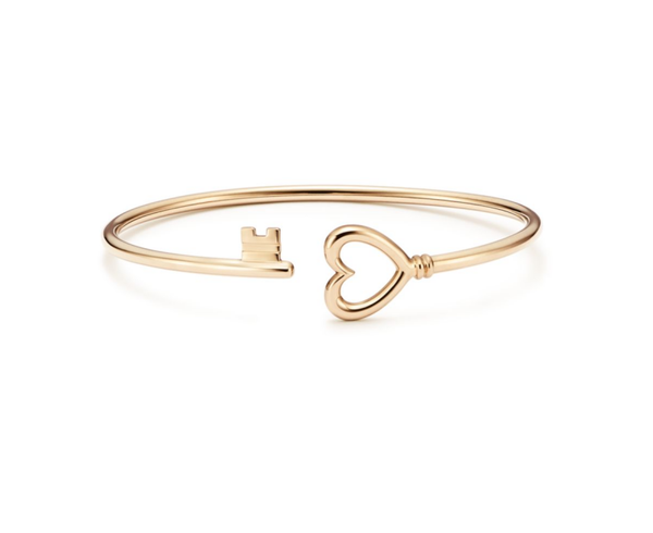 Colección de llaves Tiffany Pulsera de bobina de corazón